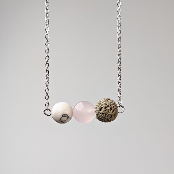 Diffuser Necklace - Rose Quartz - Image 2