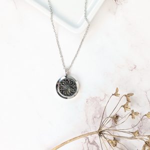 Diffuser Necklace Bliss - Stainless Steel (20mm Locket) - Image 3
