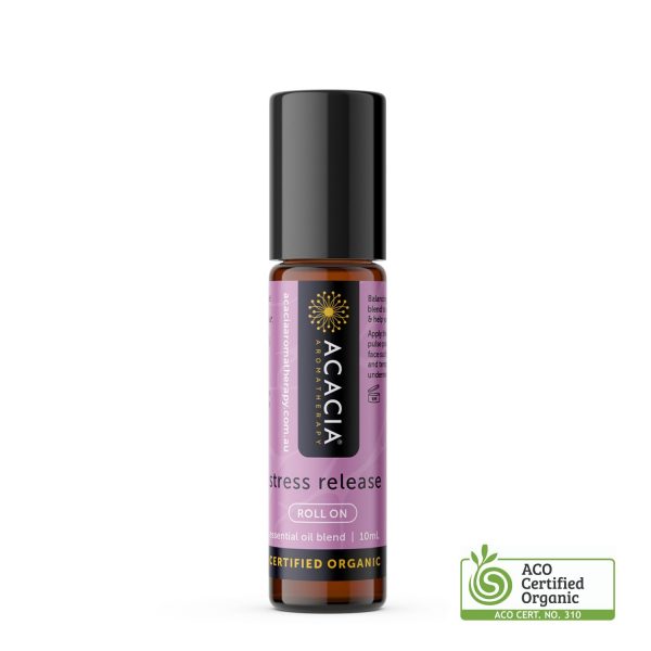 Stress Release Certified Organic Essential Oil Roll-on 10mL